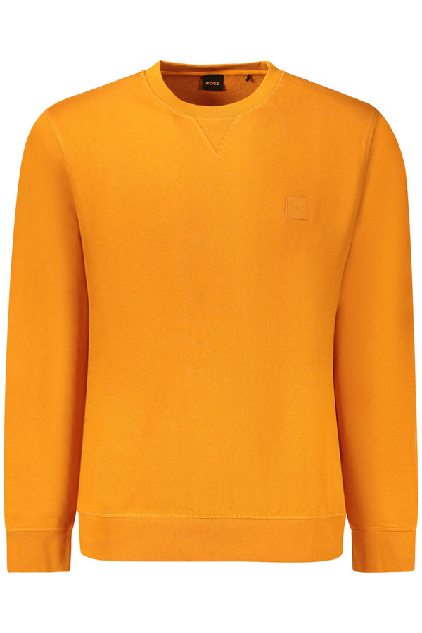 HUGO BOSS CAMISOLA LARANJA PARA HOMEM COM ZIP SEM ZIP