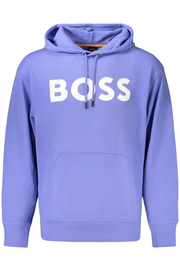 HUGO BOSS CAMISOLA HOMEM COM ZIP AZUL