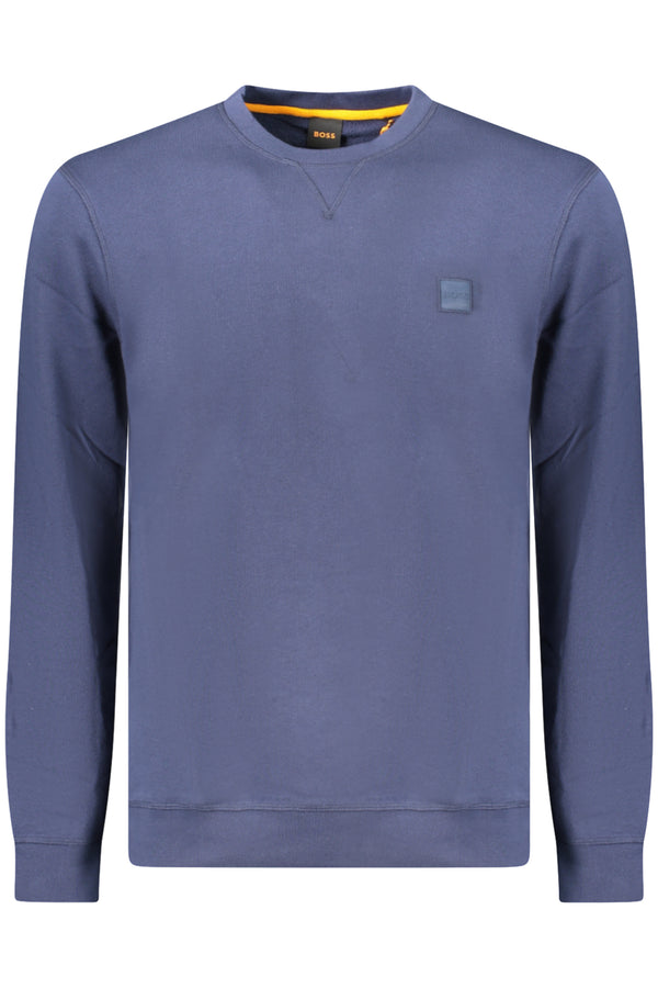 HUGO BOSS CAMISOLA HOMEM COM ZIP AZUL