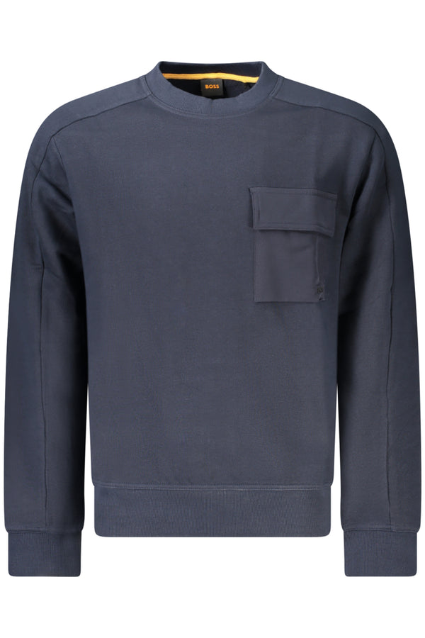 HUGO BOSS CAMISOLA HOMEM COM ZIP AZUL