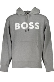 Hugo Boss Homem Cinzento Fecholess Sweatshirt