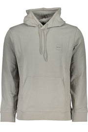 Hugo Boss Homem Cinzento Fecholess Sweatshirt