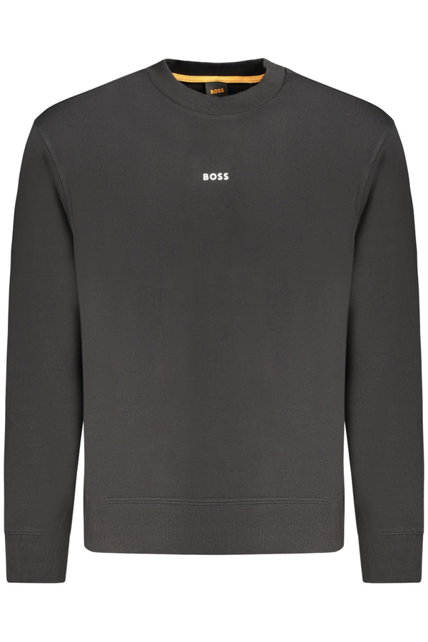 CAMISOLA PRETA COM ZIP PARA HOMEM HUGO BOSS