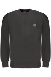 CAMISOLA EM ALGODÃO BOSS HOMEM PRETA
