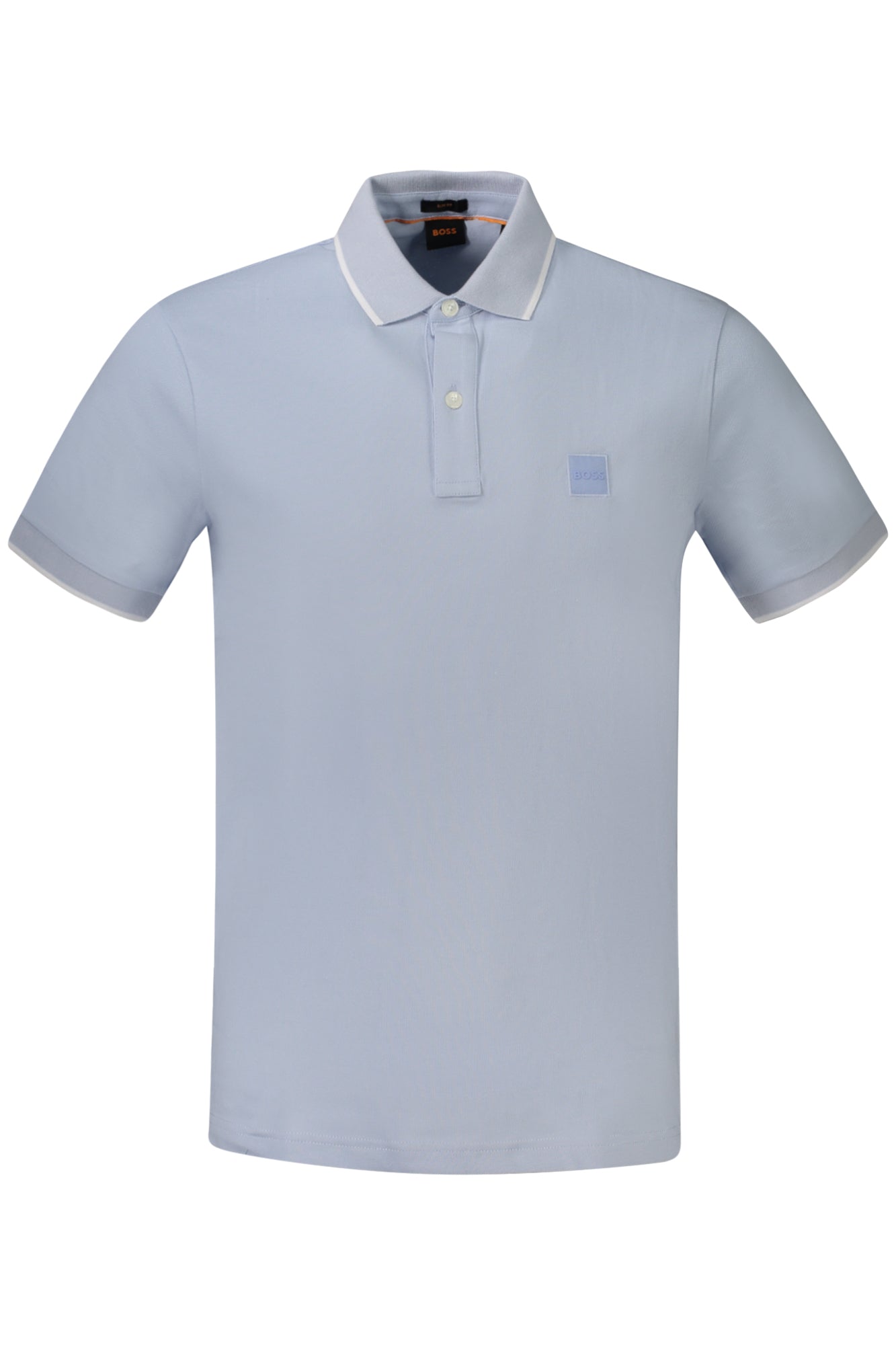 POLO EM ALGODÃO BOSS HOMEM AZUL CLARO