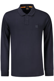POLO EM ALGODÃO BOSS HOMEM AZUL