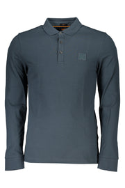 Hugo Boss Homem Green Long Sleeved Polo Shirt