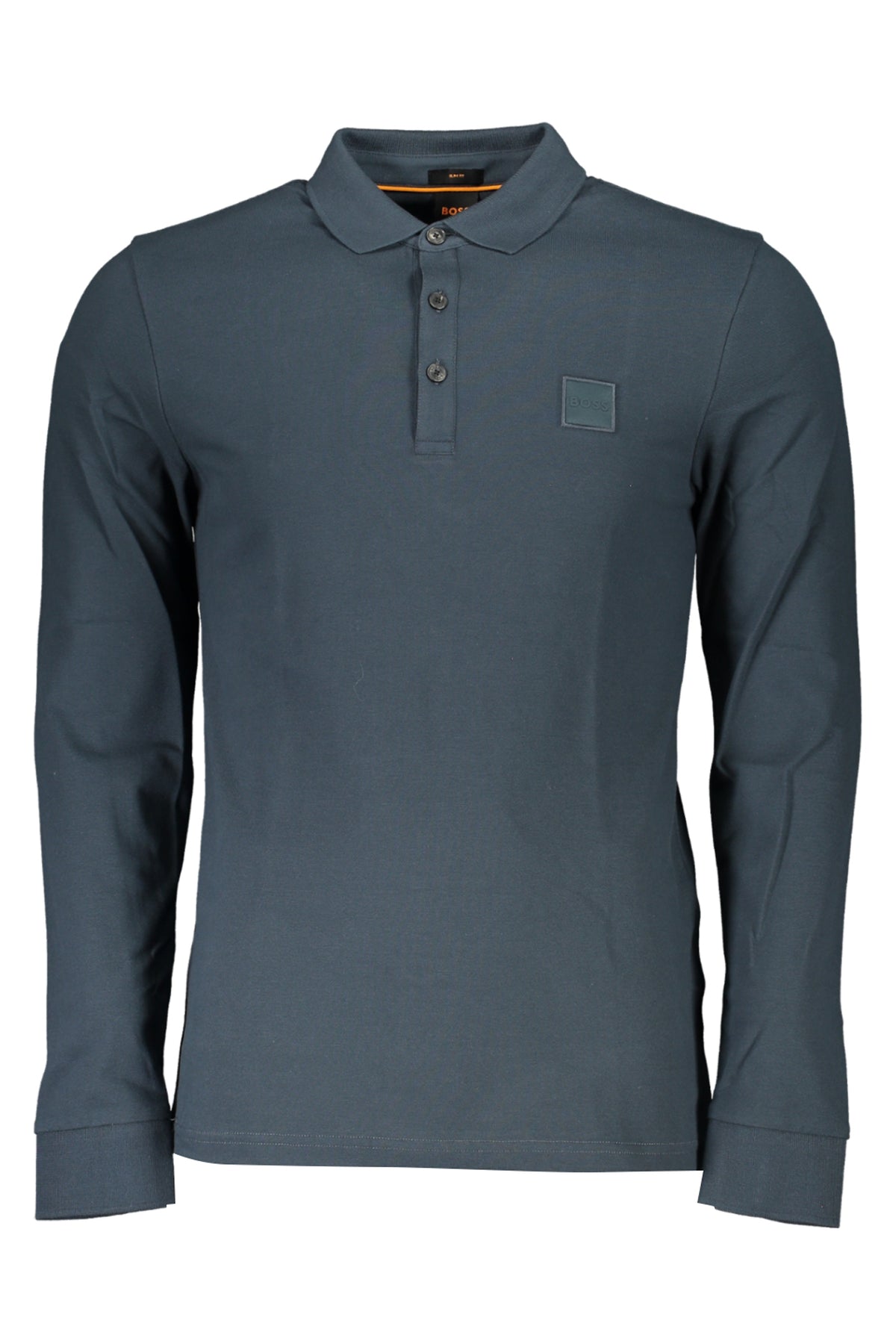 Hugo Boss Homem Green Long Sleeved Polo Shirt