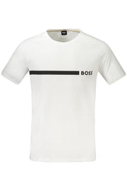 T-SHIRT EM ALGODÃO BOSS HOMEM BRANCA