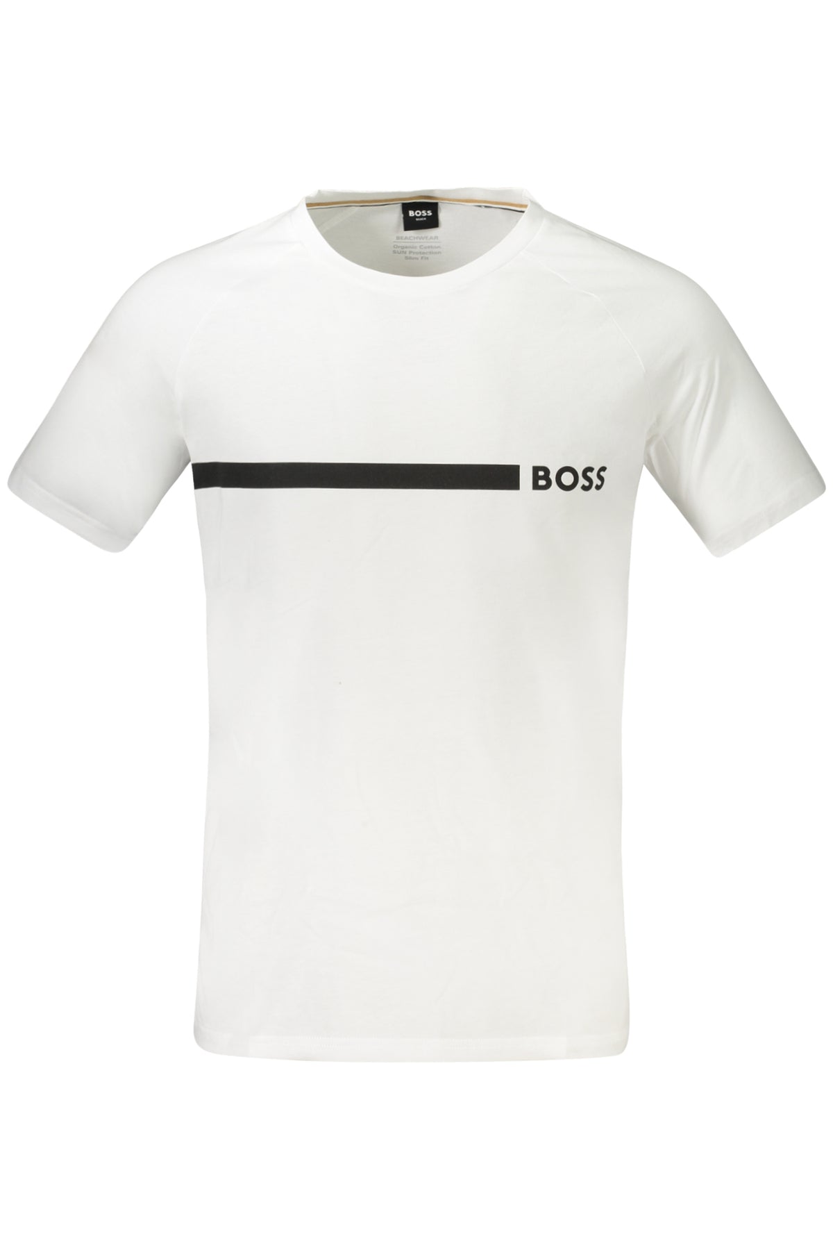 T-SHIRT EM ALGODÃO BOSS HOMEM BRANCA
