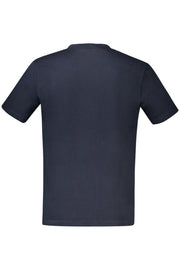 T-SHIRT EM ALGODÃO BOSS HOMEM AZUL