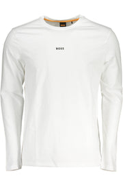 Hugo Boss Homem Long Sleeved T-Shirt Branco