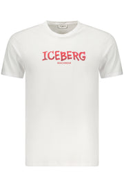 T-SHIRT EM ALGODÃO ICEBERG HOMEM BRANCA