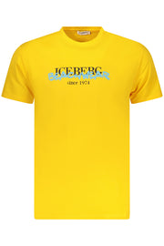 T-SHIRT EM ALGODÃO ICEBERG HOMEM AMARELA