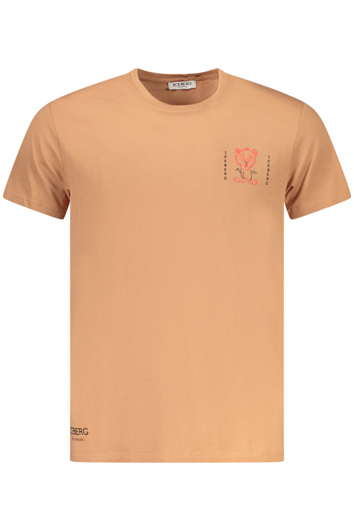 T-SHIRT EM ALGODÃO ICEBERG HOMEM CASTANHA