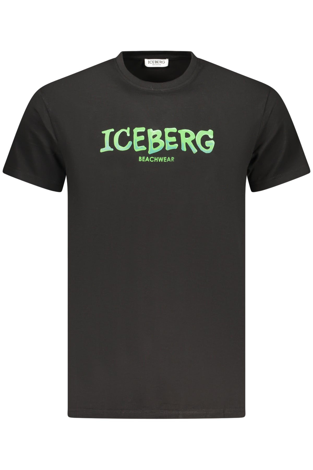 T-SHIRT EM ALGODÃO ICEBERG HOMEM PRETA