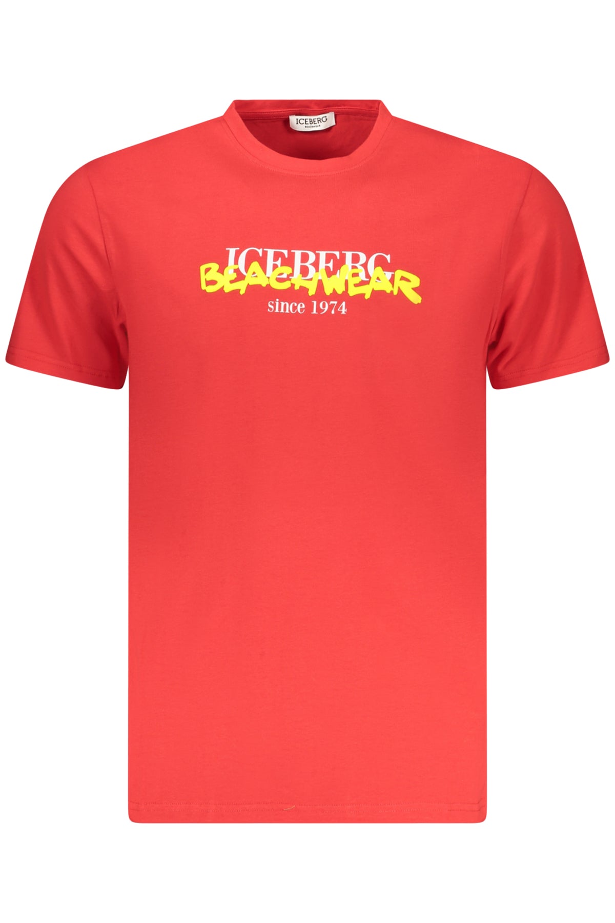 T-SHIRT EM ALGODÃO ICEBERG HOMEM VERMELHA