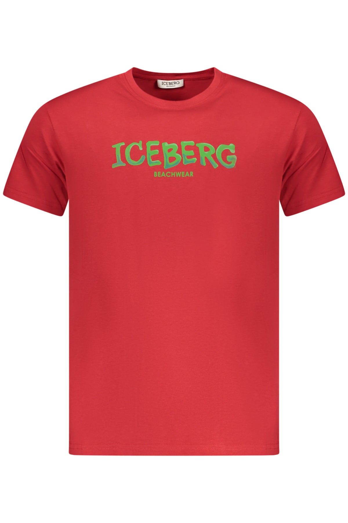 T-SHIRT EM ALGODÃO ICEBERG HOMEM VERMELHA