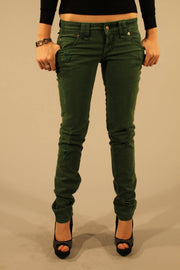 JOHN GALLIANO WOMEN'S GREEN DENIM JEANS