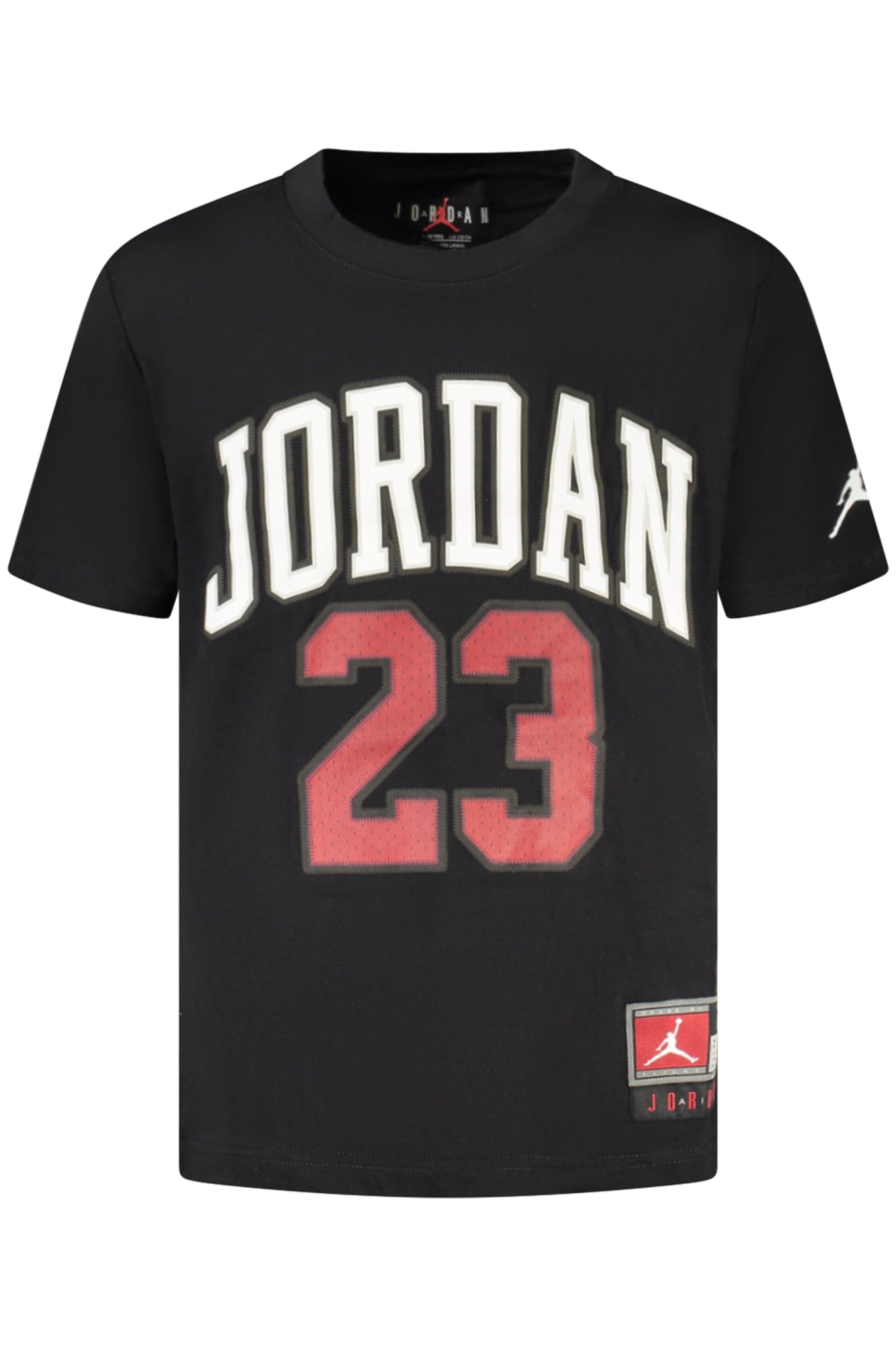 T-SHIRT EM ALGODÃO JORDAN CRIANÇA PRETA
