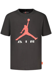 T-SHIRT EM ALGODÃO JORDAN CRIANÇA PRETA