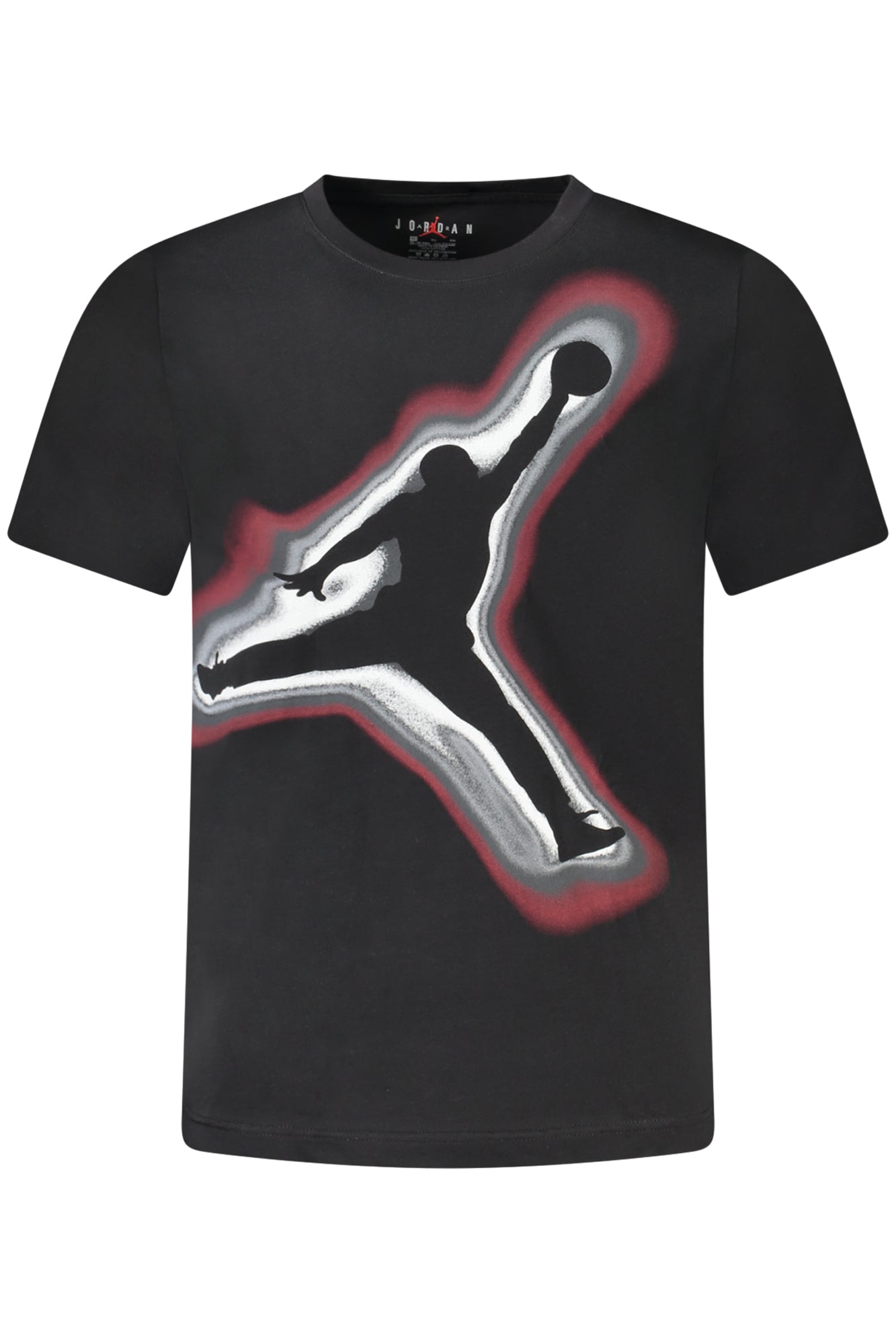 T-SHIRT EM ALGODÃO JORDAN CRIANÇA PRETA