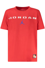 T-SHIRT EM ALGODÃO JORDAN CRIANÇA VERMELHA