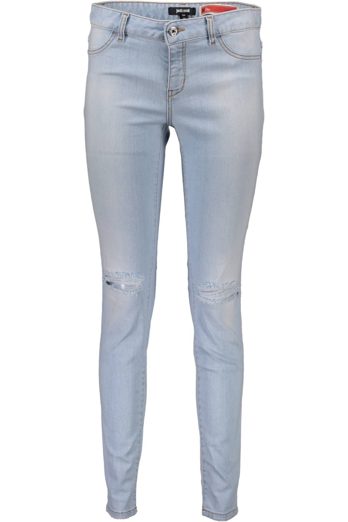 JEANS EM ALGODÃO JUST CAVALLI MULHER AZUL CLARO