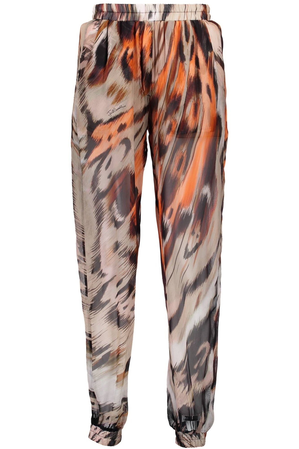 JUST CAVALLI ORANGE TROUSERS FOR WOMEN