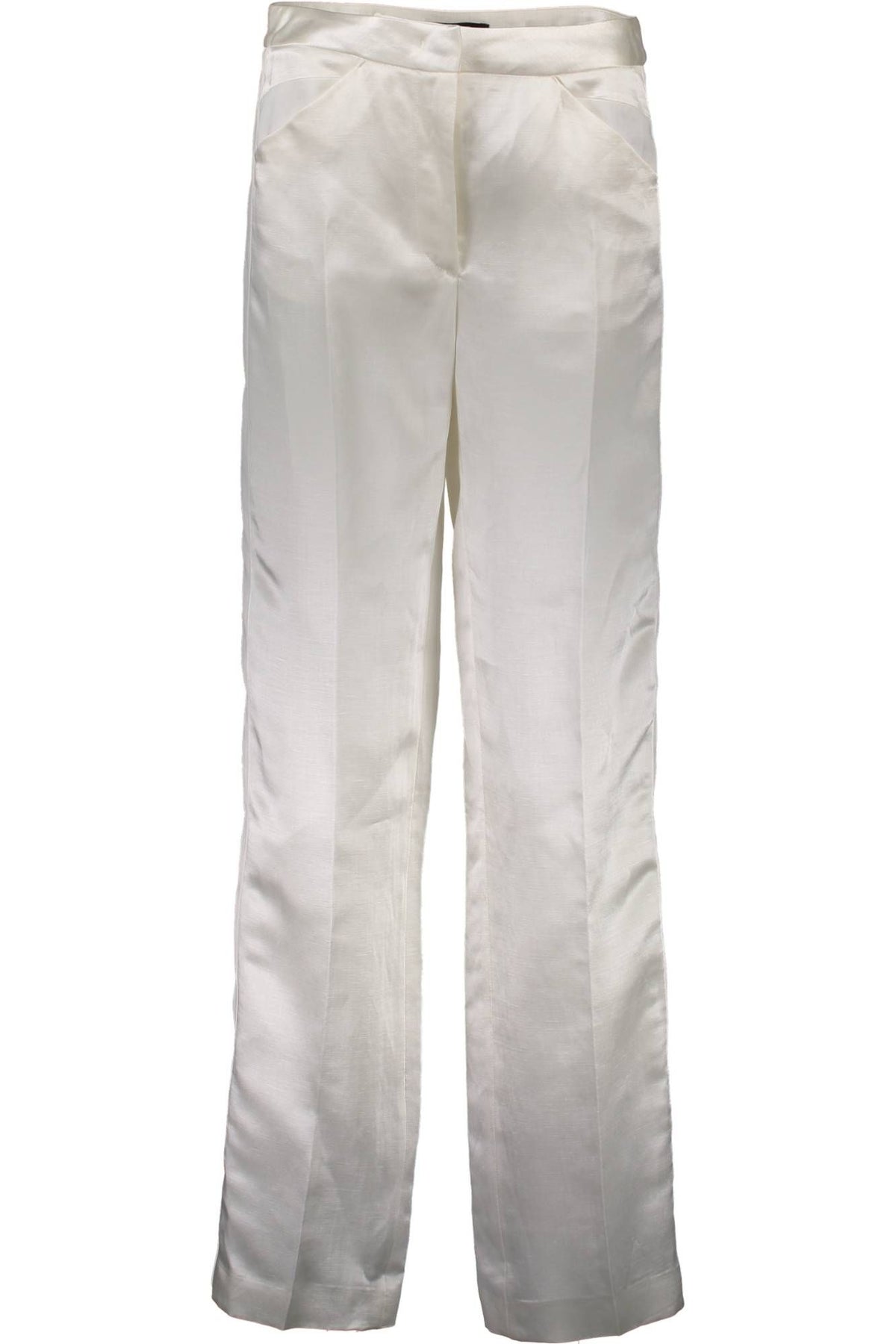 CAVALLI WOMEN'S WHITE TROUSERS ONLY