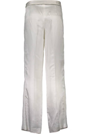 CAVALLI WOMEN'S WHITE TROUSERS ONLY