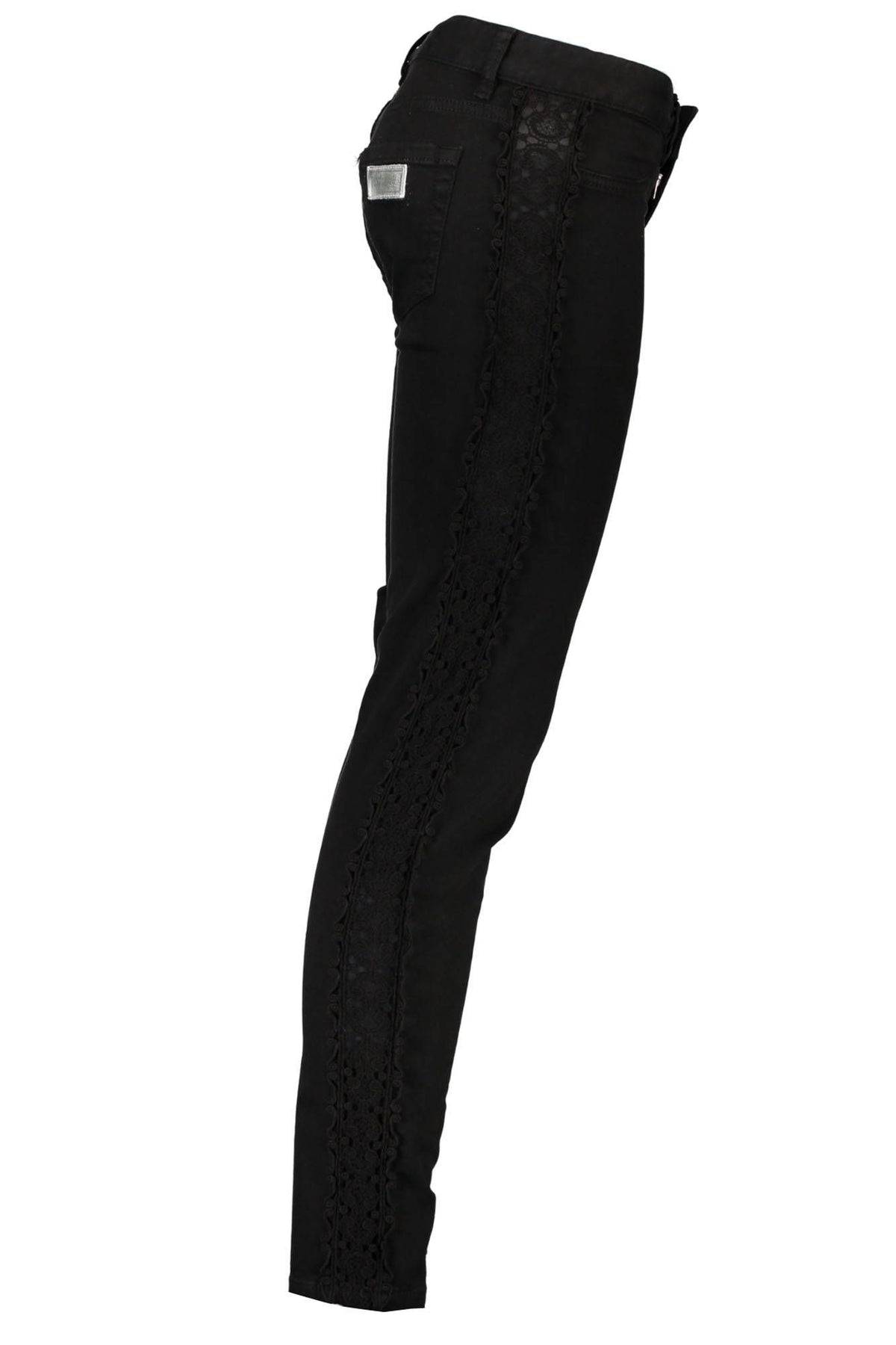 JUST CAVALLI WOMEN'S BLACK TROUSERS