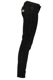 JUST CAVALLI WOMEN'S BLACK TROUSERS