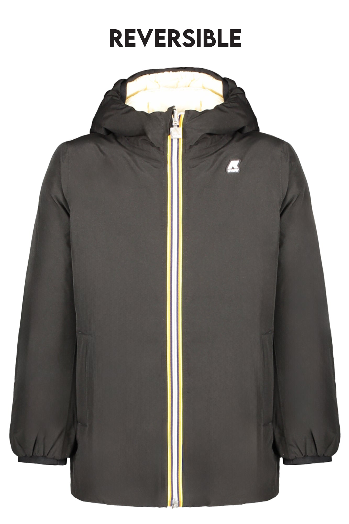 GIRLS' BLACK K-WAY JACKET – Velluto