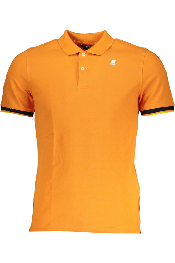 CAMISA POLO LARANJA DE MANGA CURTA MASCULINA K-WAY