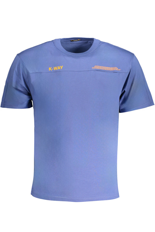 T-SHIRT DE MANGA CURTA MASCULINA K-WAY AZUL