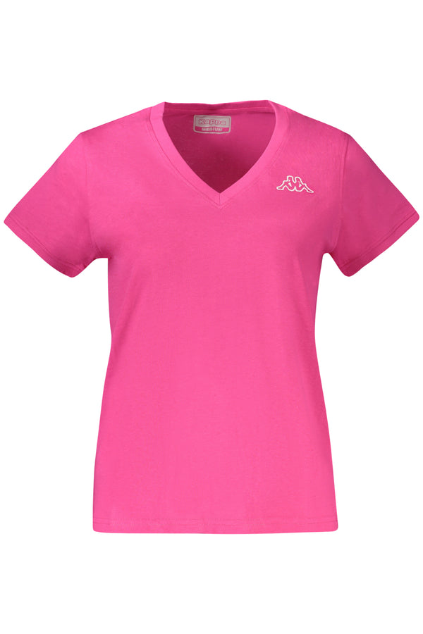 T-SHIRT DE MANGA CURTA DE MULHER KAPPA ROSA