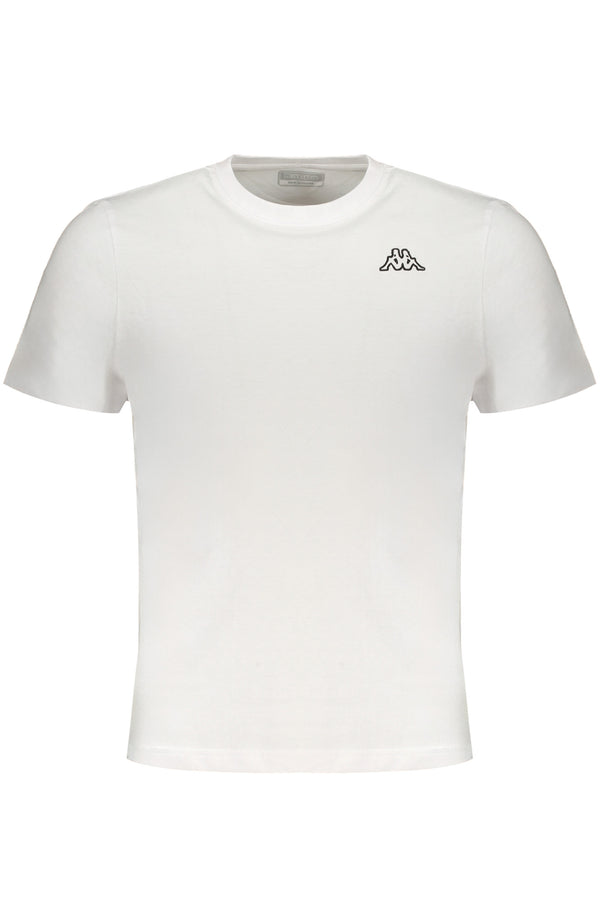 T-SHIRT BRANCA DE MANGA CURTA KAPPA HOMEM