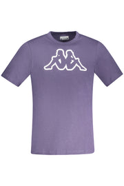 T-SHIRT EM ALGODÃO KAPPA HOMEM AZUL