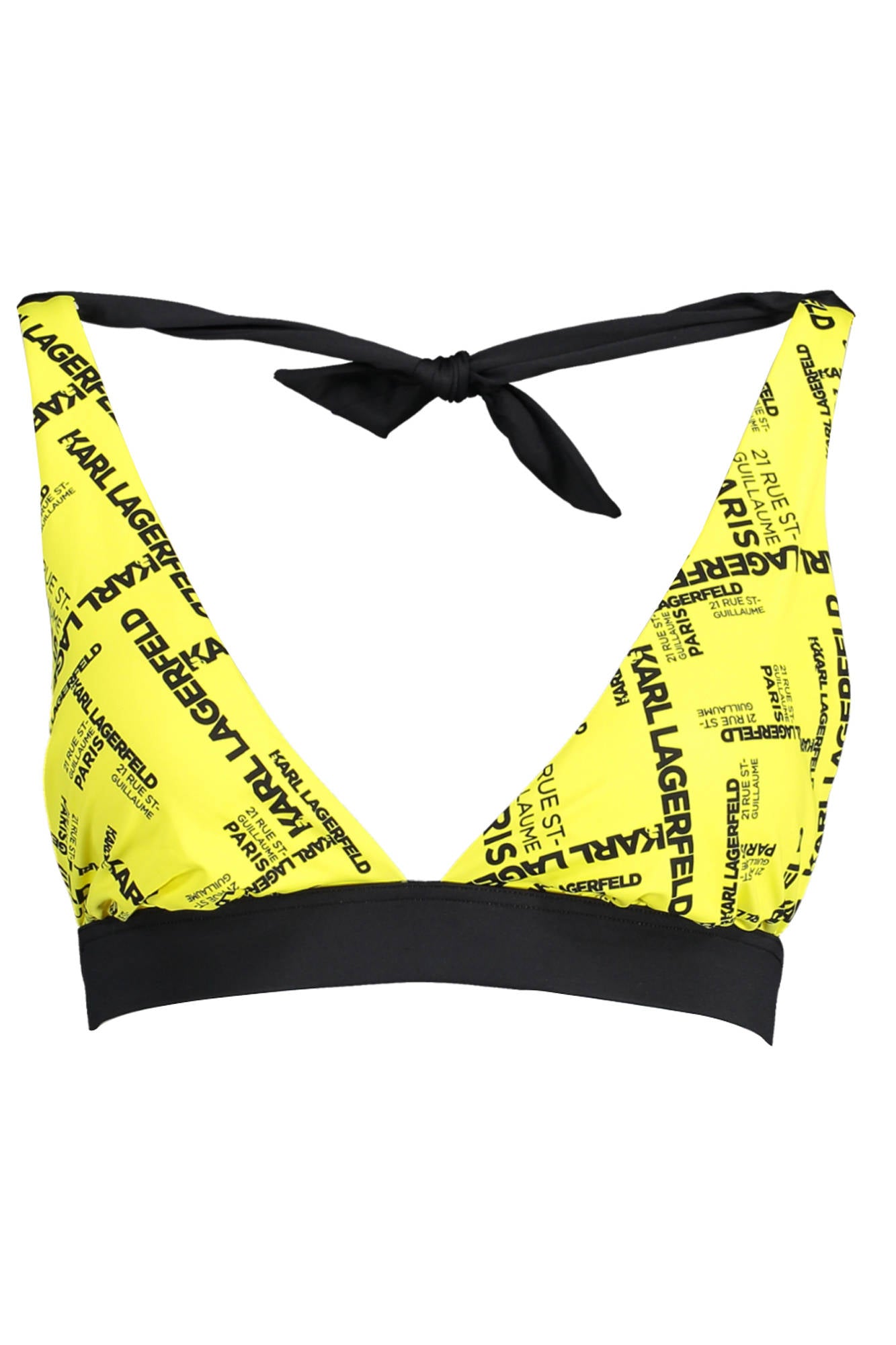 KARL LAGERFELD BEACHWEAR SWIMWEAR TOPS WOMEN YELLOW