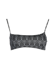 KARL LAGERFELD BEACHWEAR FANTASY WOMEN'S BLACK TOP
