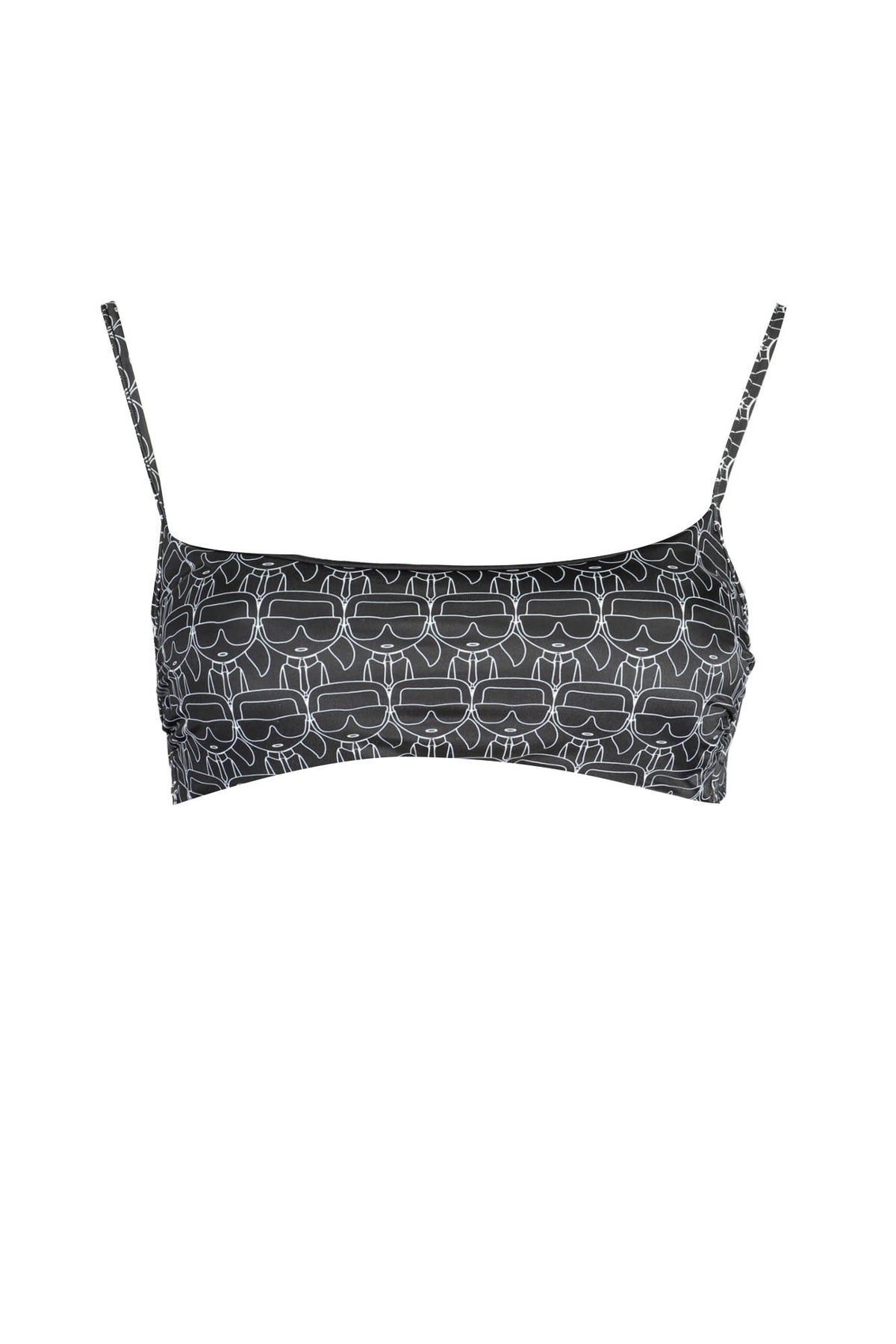 KARL LAGERFELD BEACHWEAR FANTASY WOMEN'S BLACK TOP