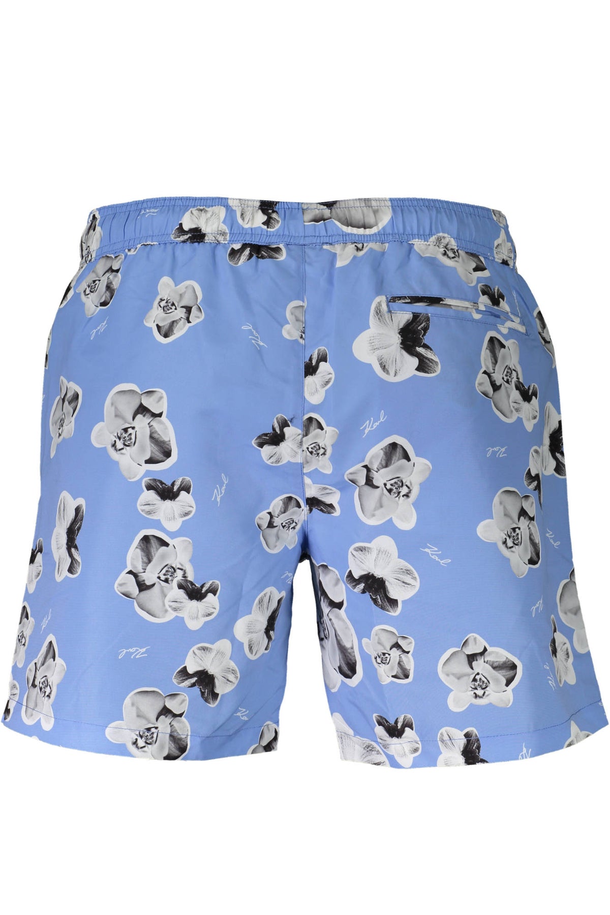 CALÇÕES DE BANHO COM LOGÓTIPO KARL LAGERFELD BEACHWEAR HOMEM AZUL CLARO