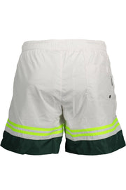 CALÇÕES DE BANHO COM ATACADORES KARL LAGERFELD BEACHWEAR HOMEM BRANCOS