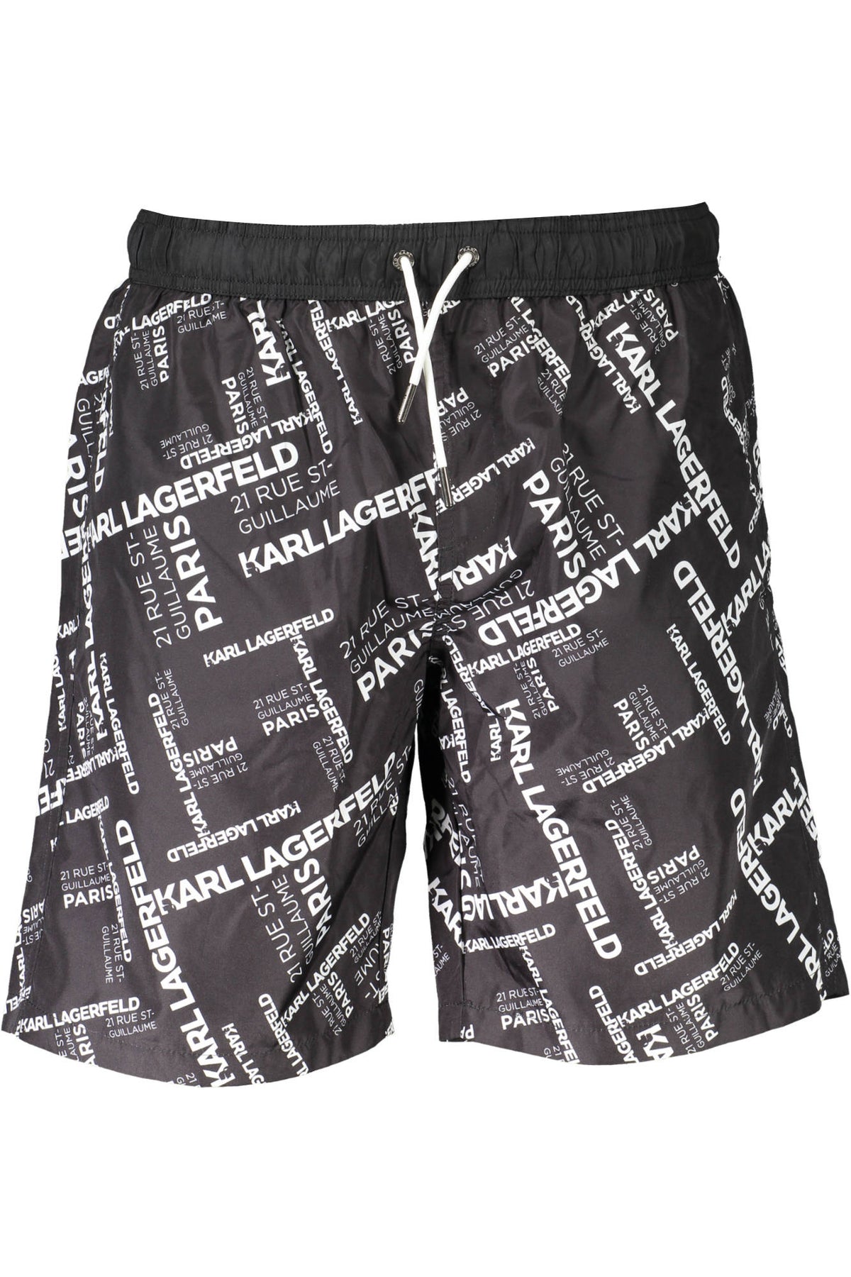 CALÇÕES DE BANHO COM ATACADORES KARL LAGERFELD BEACHWEAR HOMEM PRETOS