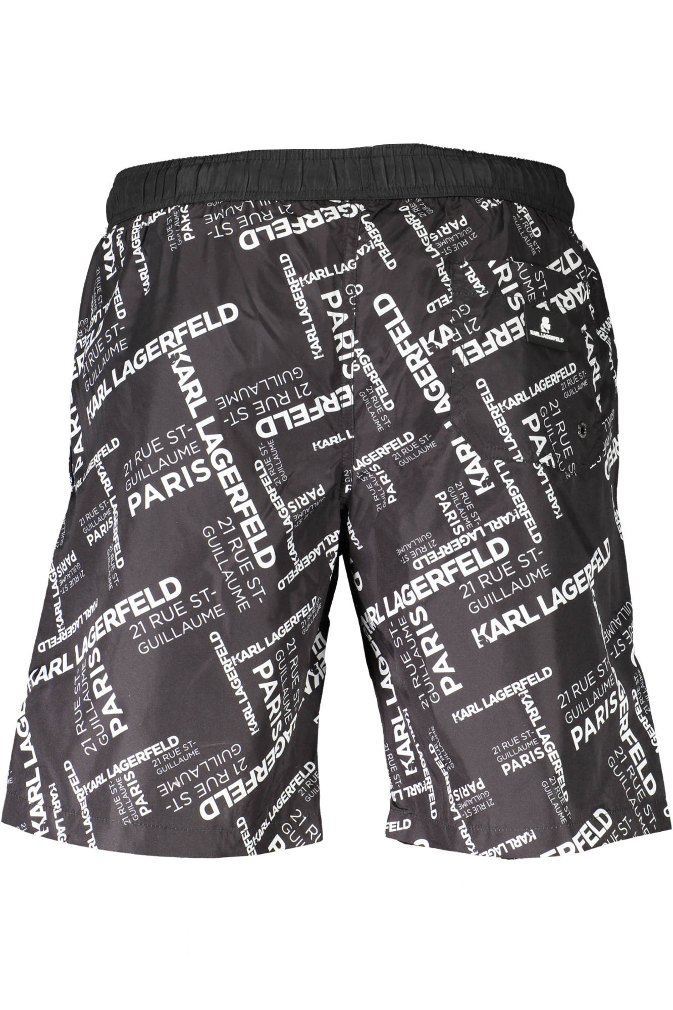 CALÇÕES DE BANHO COM ATACADORES KARL LAGERFELD BEACHWEAR HOMEM PRETOS