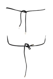 CALÇÕES DE BANHO COM ATACADORES KARL LAGERFELD BEACHWEAR MULHER PRETOS