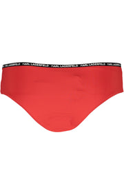 PART OF KARL LAGERFELD'S OUTFIT BELOW RED WOMAN