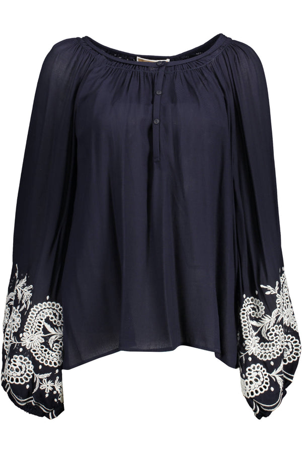 CAMISA MANGA COMPRIDA KOCCA AZUL MULHER