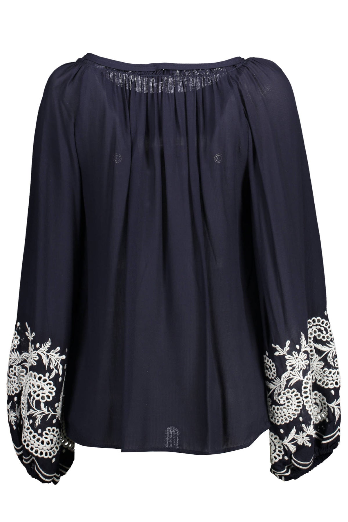 CAMISA COM BORDADO KOCCA MULHER AZUL